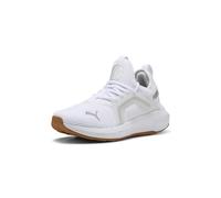 Puma Softride Enzo 5 Cross Trainer Sneaker Donna, Bianco-Argento-Nero, 40.5 EU