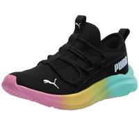 PUMA Softride One4all Slip On Sneaker unisex per bambini, Black Fast Pink Mint, 22 EU