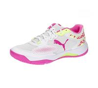 PUMA SOLARCOURT RCT, Scarpe da Football Unisex-Adulto, White-Ravish-Fast Yellow, 38 EU