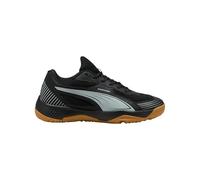 PUMA SOLARFLASH III JR, Indoor Court Shoe, Black-Cool Light Gray, 40.5 EU