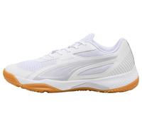 PUMA Solarflash III W+ - Scarpe da Ginnastica Unisex, per Interni, Colore: Bianco-Lilla, Rosso Crush-Berry, Taglia 39, Puma Bianco Lilla Crush Berry, 40 EU