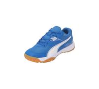 PUMA Solarflash Jr II, Indoor Court Shoe Unisex-Bambini, Royal White Gum, 28 EU