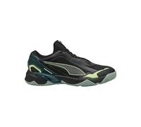 PUMA Solarstrike 4 - Scarpe da ginnastica unisex per interni, colore nero-verde e muschio chiaro, taglia 44, Puma Nero Verde Terreno Fizzy Light Muschio chiaro, 48.5 EU