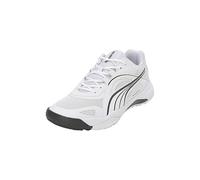 PUMA Solarstrike II, Indoor Court Shoe Unisex-Adulto, White Shadow Gray, 46 EU