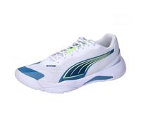 PUMA SOLARSTRIKE III, Indoor Court Shoe, White-Blue Horizon, 37.5 EU
