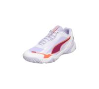 PUMA Solarstrike W+ 4 Scarpe da Ginnastica Unisex, Puma White Heat Fire Lilla Crush Berry, 42.5 EU