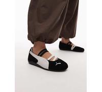 PUMA Ballerine in suede Speedcat Ballet da donna, Scarpe, Nero, 42.5 42.5