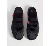 PUMA - Speedcat - Ballerine stile sabot nere in raso-Nero 42