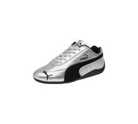 Puma Speedcat - Sneaker metallizzate unisex per adulti, Argento-nero., 7.5 Women/6 Men