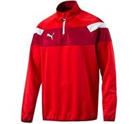 Puma Spirit II 1/4 Zip Trainings Top Kids Felpe 128 Rosso