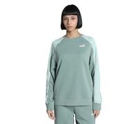 PUMA Sport Relaxed Crew TR, Felpa con Cappuccio Bambina, Green Moon, S