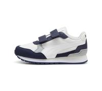 PUMA ST Runner v4 NL V PS, Sneaker, Feather Gray White Navy-Cool Mid Gray, 35 EU