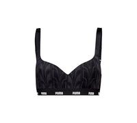 PUMA Stampato Reggiseno Sportivo, Nero, M Donna