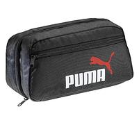 PUMA Beauty case da toilette da appendere, borsa da bagno da donna e da uomo, edizione Statement Deluxe, Nero rosso bianco, Beauty case