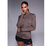 PUMA - Strong - Top marrone con chiusura zip S