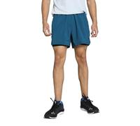 PUMA Studio Fondazioni 2in1 Short, Pantaloncini Lavorati a Maglia Unisex-Adulto, Oceano Tropico, M