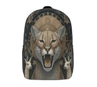 Puma sudamericano, cammello Per La Scuola E Da Viaggio Per Bambini Zaino,Sacchetti Di Scuola Con Stampa 3D Motivo 17inch