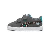 PUMA Suede Classic LF Kids' Sneakers, Scarpe, Cool Dark Grigio/Sparkling Verde/Flat Dark Grigio, 35 35