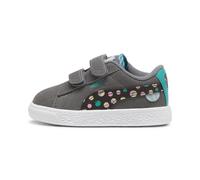 PUMA Suede Classic LF Toddlers' Sneakers, Scarpe, Cool Dark Grigio/Sparkling Verde/Flat Dark Grigio, 21 21