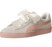 Puma Suede Heart Jewel Jr, Scarpe da Ginnastica Basse, Bianco (Whisper White-Peach Beige), 39 EU