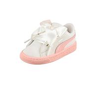 Puma Suede Heart Jewel PS, Scarpe da Ginnastica Basse Bambino, Bianco (Whisper White-Peach Beige), 28 EU