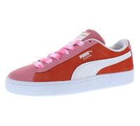 PUMA Suede JR Classic Kids Sneaker (Little Kid/Big Kid), Gomma da masticare/terra/bianco/rosso sanguinante, 7 Big Kid