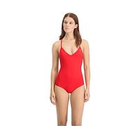PUMA Costume da bagno 100001634 scollo a V schiena incrociata - Rosso S Donna