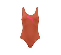 PUMA SWIMSUIT, Costume da Bagno, Donna, Rosso (Chili Powder), M