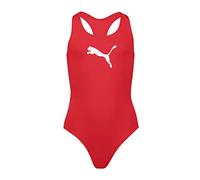PUMA Swimsuit 701224512 Costume da Bagno, Rosso, 128 Unisex-Bambini e Ragazzi