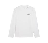PUMA T-Shirt a Maniche Lunghe Essentials con Logo N. 1 da Uomo XL, White