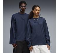 PUMA T-shirt a maniche lunghe T7 unisex, Abbigliamento, Blu, XL XL