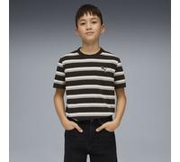 PUMA T-shirt a righe Essentials per ragazzi, Abbigliamento, Nero, 13-14Y 13-14Y