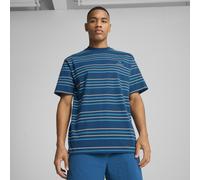 PUMA T-shirt a righe Manchester City MMQ da uomo, Abbigliamento, Sailing Blu/Tropical Blu, S S