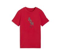 PUMA T-shirt AC Milan FtblCulture per ragazzi, Accessori, Rosso, 11-12Y 11-12Y