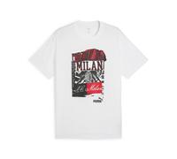 PUMA T-shirt AC Milan ftblNRGY+ da uomo, Sport, Bianco/Nero, S S
