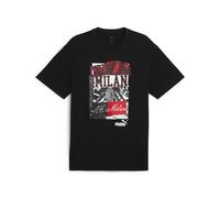 PUMA T-shirt AC Milan ftblNRGY+ da uomo, Sport, Nero/Rosso, L L