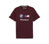 PUMA T-Shirt BMW M Motorsport Essentials Logo da Uomo L, Ruby Shimmer Red
