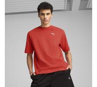 PUMA T-shirt boxy WARDROBE ESS da uomo, Abbigliamento, Rosso Fire, L L