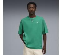 PUMA T-shirt boxy WARDROBE ESS da uomo, Abbigliamento, Verde, M M