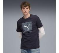 PUMA T-shirt con grafica Box da uomo, Abbigliamento, Blu, XXL XXL