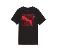PUMA T-shirt con grafica Cat per ragazzi, Accessori, Nero, 9-10Y 9-10Y