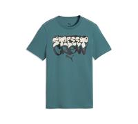 PUMA T-shirt con grafica MID 90s per ragazzi, Accessori, Verde, 15-16Y 15-16Y