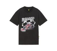 PUMA T-shirt con grafica Scuderia Ferrari Sportswear Car per ragazzi, Motorsport, Nero, 9-10Y 9-10Y