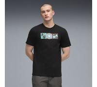 PUMA T-shirt con grafica Sunset Drive da uomo, Abbigliamento, Nero, S S