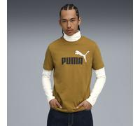 PUMA T-shirt con logo bicolore Essentials N. 1 da uomo, Abbigliamento, Marrone, L L