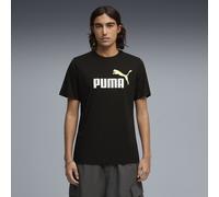 PUMA T-shirt con logo bicolore Essentials N. 1 da uomo, Abbigliamento, Nero, L L