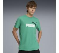 PUMA T-shirt con logo bicolore Essentials N. 1 da uomo, Abbigliamento, Verde, S S