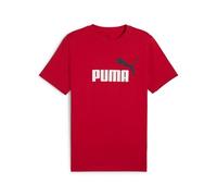PUMA T-Shirt con Logo Bicolore Essentials N. 1 da Uomo XXL, for all Time Red
