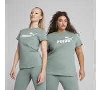 PUMA T-shirt con logo ESS N. 1 da donna, Abbigliamento, Verde, S S