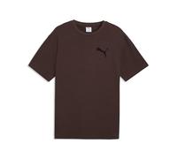 PUMA T-Shirt con Logo Essentials Elevated Cat dal Taglio Morbido da Uomo L, Chocolate Brown